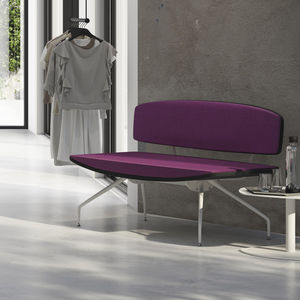contemporary upholstered bench / fabric / for public buildings / contract
