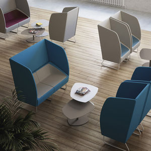 contemporary coffee table / metal / for public buildings / for hotels