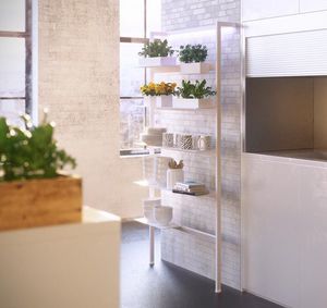 contemporary shelf / aluminum / bathroom / for kitchens