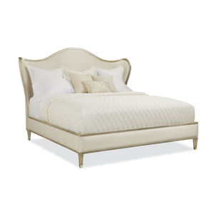 double bed / traditional / upholstered / with headboard