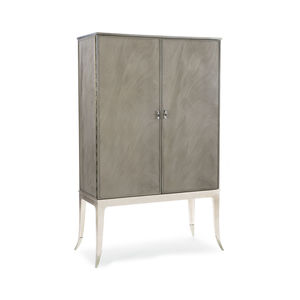 traditional bar cabinet / mahogany / birch / pine