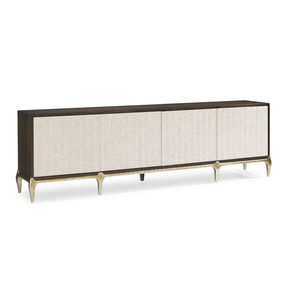 traditional sideboard / eucalyptus / hardwood / polished brass
