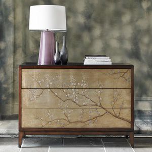 traditional chest of drawers / cherrywood / mahogany / Swarovski® crystal