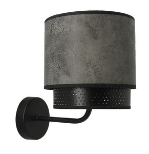 contemporary wall light / metal / PVC / leather