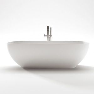 free-standing bathtub / oval / composite