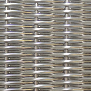 wall woven wire fabric / cladding / stainless steel / close-knit mesh