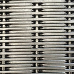 wall woven wire fabric / cladding / stainless steel / close-knit mesh