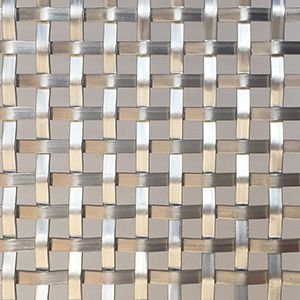 ceiling woven wire fabric / stainless steel / square mesh / decorative