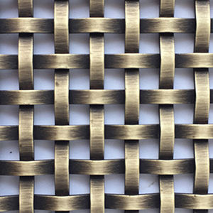 ceiling woven wire fabric / stainless steel / square mesh / decorative