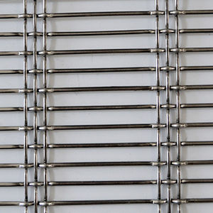 ceiling woven wire fabric / stainless steel / elongated mesh