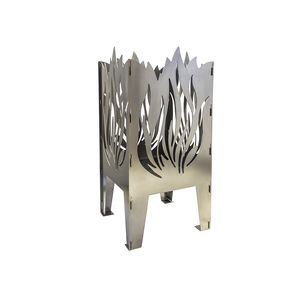 wood-burning fire pit / steel / contemporary