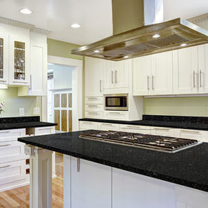 natural stone countertop / quartz / kitchen