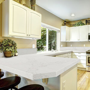 natural stone countertop / quartz / kitchen