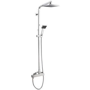 wall-mounted shower set / contemporary / with hand shower / with fixed shower head