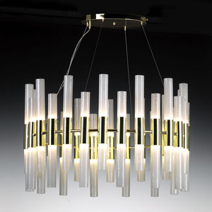 vintage chandelier / crystal / Venetian glass / LED
