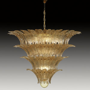 vintage chandelier / Murano glass / LED / handmade
