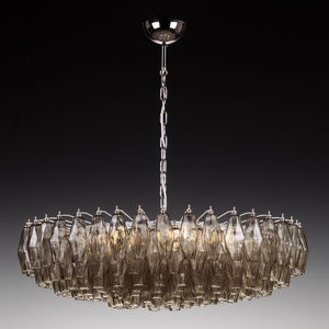 vintage chandelier / Murano glass / LED / handmade