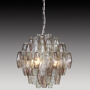 vintage chandelier / Murano glass / LED / handmade