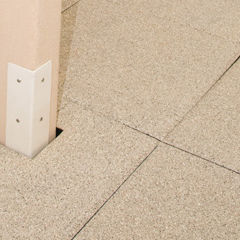 recycled rubber flooring / for playgrounds / tile / beige