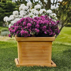 polyethylene planter / square / traditional