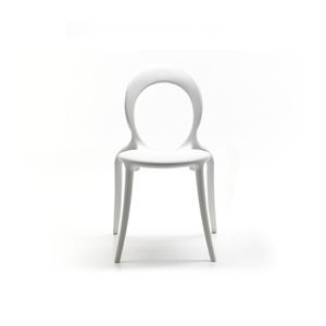 contemporary chair / stackable / medallion / polypropylene