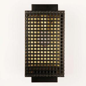 contemporary wall light / outdoor / aluminum / brass