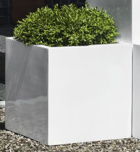fiberglass planter / rectangular / contemporary