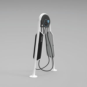 metal bike rack / plastic / secure / garage