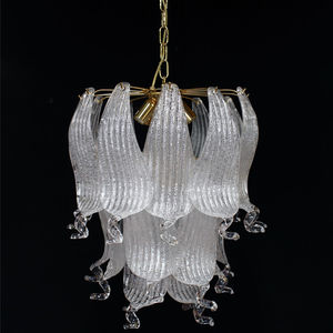 vintage chandelier / blown glass / Murano glass / incandescent