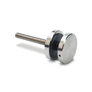 stainless steel fastening system / for railing / interior / glass