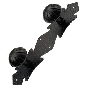 contemporary coat hook / iron / double / painted