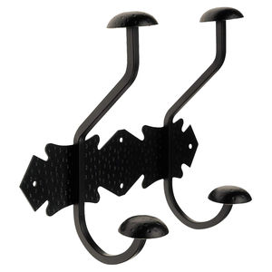 traditional coat hook / iron / quadruple