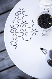 original design coffee table / steel / round / outdoor