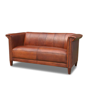 Art Deco sofa / leather / contract / for hotels