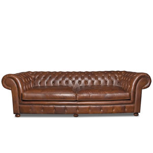 Chesterfield sofa / leather / contract / for hotels