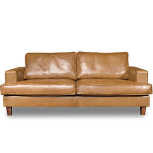traditional sofa / leather / contract / for hotels