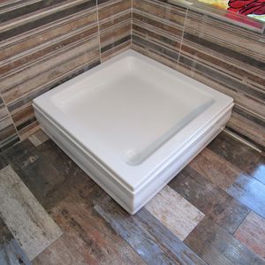 square shower base / acrylic / non-slip