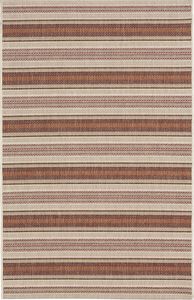 contemporary rug / striped / polypropylene / rectangular