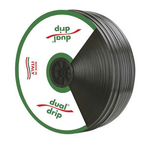 irrigation hose / polyethylene / with drip emitter / flat