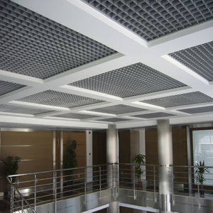 metal suspended ceiling / panel / decorative / wire