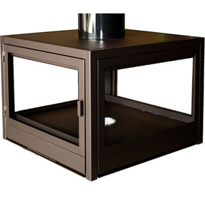 wood-burning fireplace insert / central