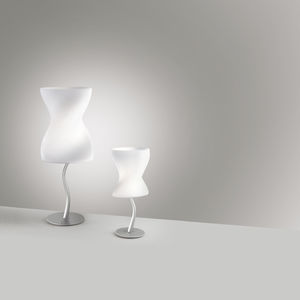 table lamp / contemporary / blown glass / halogen