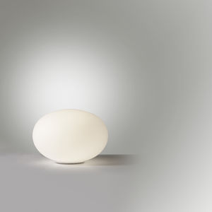 table lamp / contemporary / painted metal / blown glass