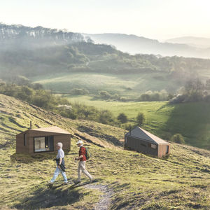 prefab house / modular / minimalist / timber frame house