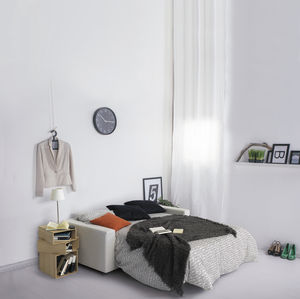 sofa bed / contemporary / fabric / contract