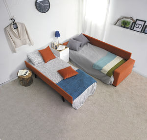 sofa bed / contemporary / fabric / contract