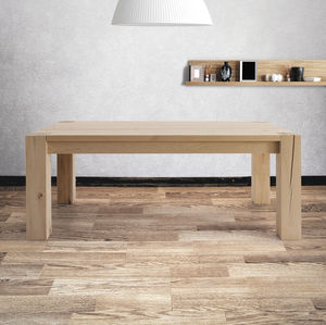 contemporary table / beech / rectangular / contract