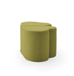contemporary pouf / fabric / contract / green