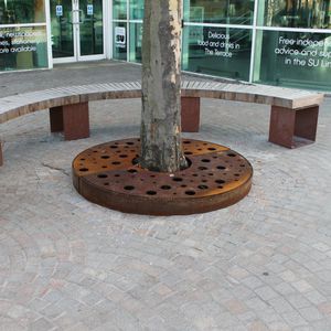 COR-TEN® steel tree grate / round