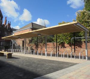 steel cycle shelter